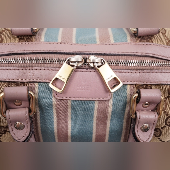 Vintage Web Gucci GG Canvas Monogram Sherry line Boston Bag - Picture 11 of 16